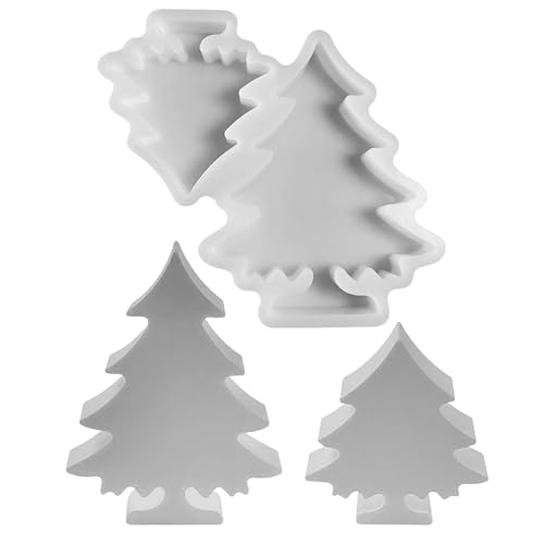Silikonformen Gießformen Weihnachten, Silikonform Weihnachtsbaum Silikonform Weihnachten silikonform Tannenbaum Gips Zum Gießen Gießformen Silikon Weihnachtsbaum Gießform (A)