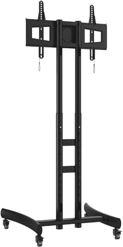 Soporte móvil para TV con ruedas y almacenamiento miniatura 2