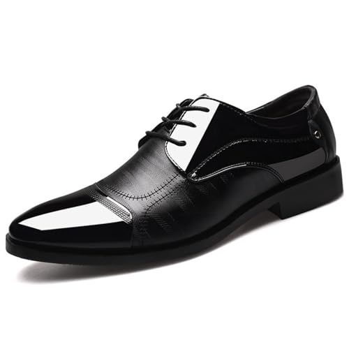 Mens Classic Formal Oxford Shoes Pointed Toe Lace Up Shoe for Men Wedding Suit Tuxedo Dress Shoes