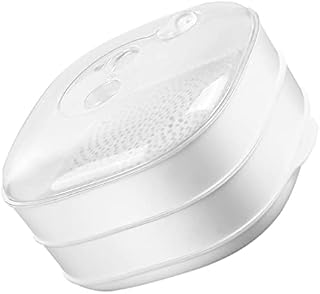 Cabilock Microwave Steamer For Vegetables Rice and Fish Double Layers