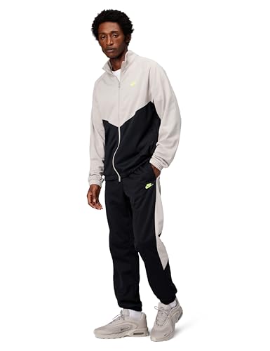 Nike Mens Windrunner Tracksuit Black/Moon Particle/Volt Medium