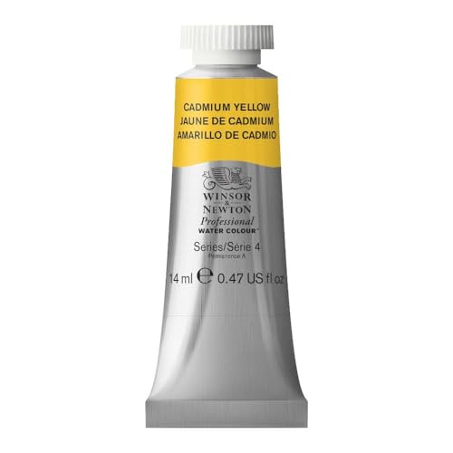 Image of Winsor & Newton Artists' Water Colour Paint 14ml Tube - Cadmium Yellow