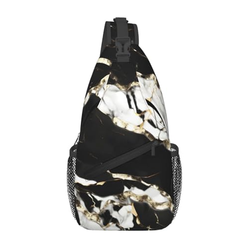 Bolso cruzado deportivo unisex MyPiky negro y blanco