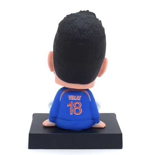 Image of Daiyamondo Polyvinyl Chloride Super Hero Anime Action Figure Bobble Head for Car Dashboard Office & Study Table Decoration for Everyone (Virat, 9 Cm, 7.5 Cm)