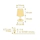Dalber Kinder Tischlampe Nachttischlampe kinderzimmer Star Light Sterne Gelb, 82211A, E14