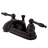 Kingston Brass KB2605KL Knight 4-Inch Centerset Lavatory Faucet, Oil Rubbed Bronze