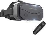 VR Brille für Handy mit Fernbedienung, Augenschutz 3D VR Brille Handy HD Anti-Blau Linsen VR Headset für iPhone Samsung Android 4,7-7,2 Zoll