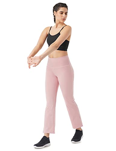 Image of PUMP'D Women's Stretchable All-Purpose Flare Pants -Lightweight, Anti-Odor, Squat Proof, Dry Tech, Ultra Soft Seams