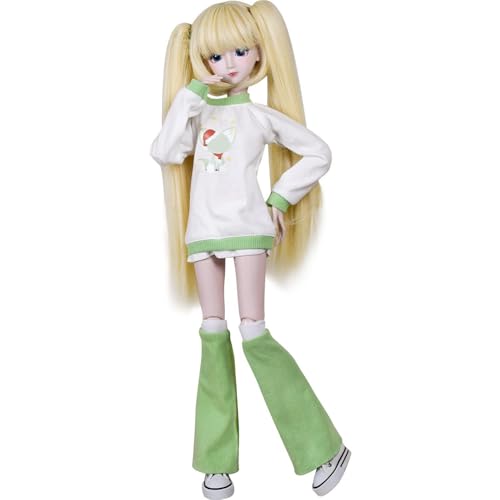 Muñeca articulada 1/3 BJD 56 cm plástico blanca miniatura 3