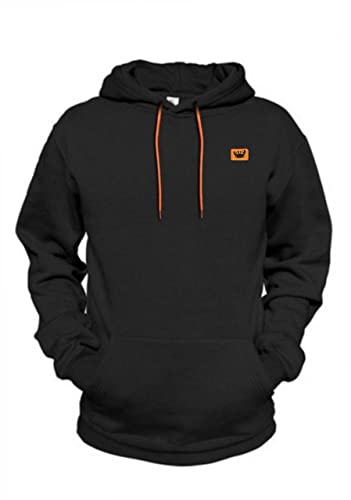 Conjunto Moletom Apeluciado Masculino Calça E Blusa De Frio Com Bolsos E Capuz Relaxado (P, Preto Si