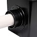 NDS Square Catch Basin Drain Kit with 2-Opening Catch Basin, Black Plastic Grate, 2 Outlet Adapters, & 1 Outlet Plug, 12 in.