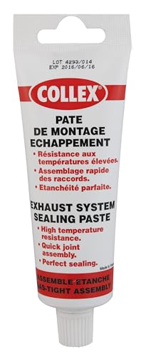 GEB Collex Pâte de Montage échappement pour l'assemblage et l'étanchéité des Pots d'échappement - Etui-Tube 150g, Gris métal