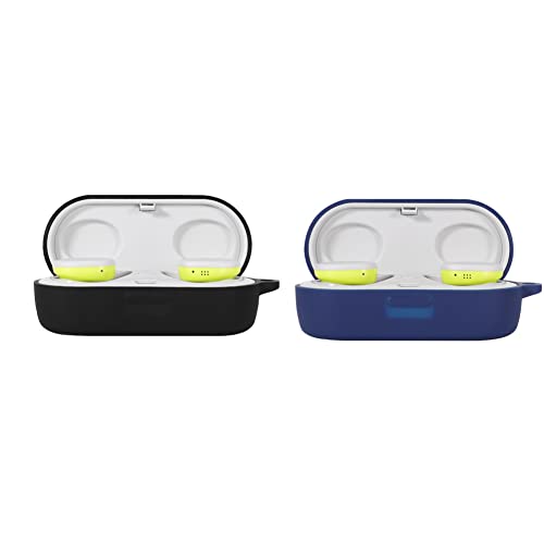 JUNENTER �\�t�g TPU �ی�N���A�P�[�X�J�o�[ 2 �p�b�N �V���� Bose QuietComfort Earbuds II/QuietComfort Ultra �ɑΉ��A�L�[�`�F�[���ƃX�g���b�v�t���ی�X�L���X���[�u (����)