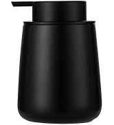 Enra Black Soap Dispenser,12 oz Ceramic Hand Lotion Dispenser, Refillable Dish Soap Dispenser,Mod...