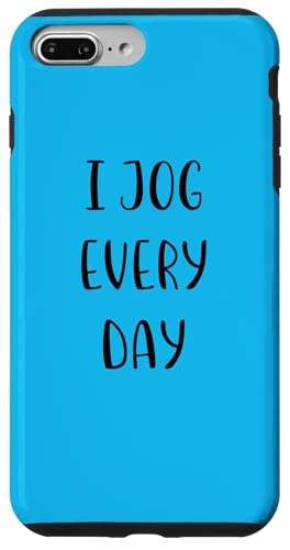 I jog daily Funny Idea White Lie Party �X�}�z�P�[�X iPhone 7 Plus/8 Plus �p