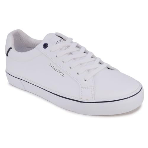 Nautica Sapato casual masculino, mocassim clássico de cano baixo com cadarço, tênis moderno - em tam
