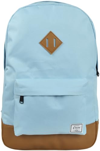 Mochila casual, Poliester, Unissex, Azul claro