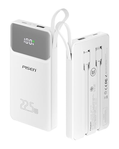 PISEN 3C Certified Power Bank - 10000mAh 22.5W CCC Power...