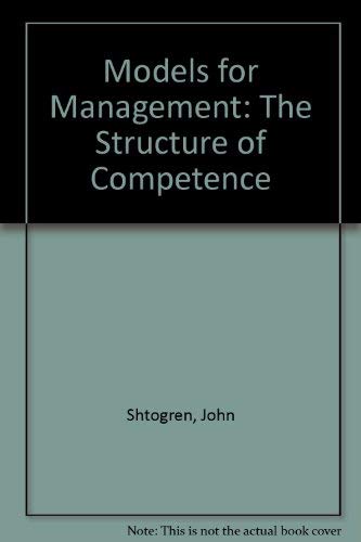 Models for Management : The Structure of Compet... 0937932000 Book Cover