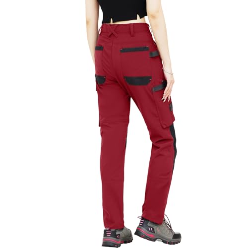 WORK IDEA Damen Slim-Fit Stretch Arbeitshose: Kritische Stoffbereiche aus Cordura – strapazierfähige Eleganz für höchste Ansprüche.