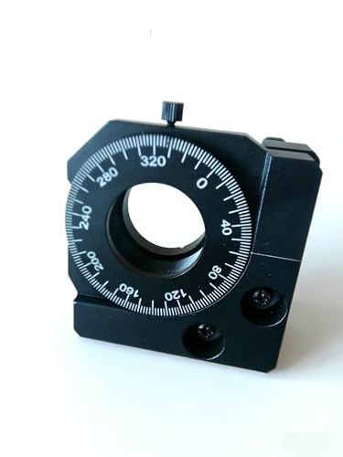 Air Spaced Zero Order High Power Waveplate 1030/1310/1550nm 25.4mm Diameter Quarter Half Wave Crystal Quartz for Fiber Laser Scientific Research Industrial Optics (3‑Axis Adjustable Mount-25.4)