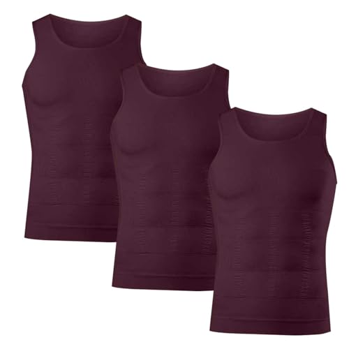 Generisch Camiseta sin mangas para hombre, paquete de 3 unidades, entrenamiento, fitness, culturismo, de secado rápido, sin mangas, chaleco para hombre, incolor, ropa deportiva, informal, camiseta