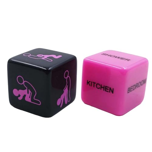 Art Supplies for Adults 2pcs Couples Night Game Decision Dice Gifts for Boyfriend Girlfriend Husband Wife Men Women Valentines Couple Gift Ideas Date Game Sex Dices