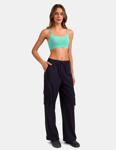 Image of Colorfulkoala Women's Dreamlux Y Back Sports Bra Low Impact Padded Workout Top with Built in Bra A-C Cups
