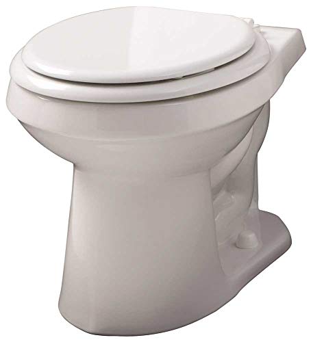 Gerber Plumbing VP-21-552 Gerber Viper Watersense High-Efficiency Siphon Jet Toilet Bowl with Round Front, 1.6 Gpf/1.28 Gpf, White - 2463447