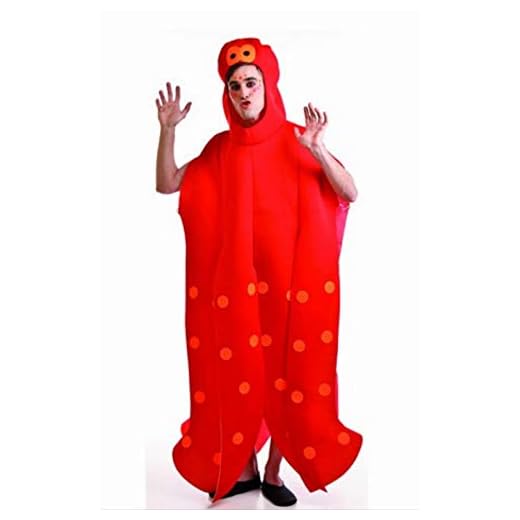 Disfraz de Pulpo rojo para adultos