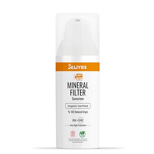 Aliye’s Organic Sunscreen SPF 50+ | Ecocert Cosmos Certified | 100% Mineral & Vegan Sun Protection...