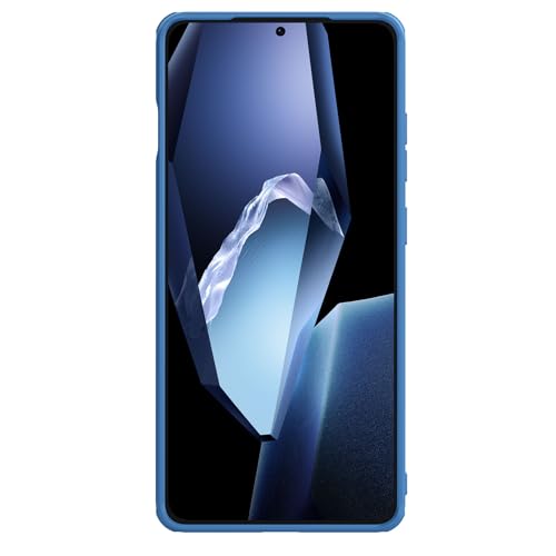 Image of Nillkin Case for OnePlus 13R (1+13) R (6.78 inch Inch) Super Frosted Shield Pro Hard Back Soft Border (PC + TPU) Shock Absorb Cover Raised Bezel Camera Protect PC Blue Color