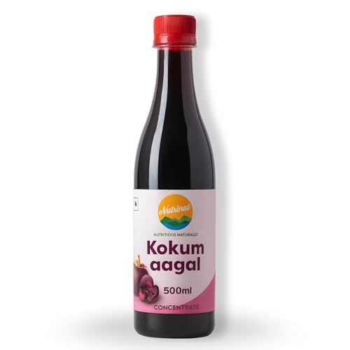 Image of Nutrinat Kokum Aagal - 500ml (Pack of 1) | Pure Kokum Extract with Salt | Kokam Aagal with No Artificial Flavors & No Additives | Kokum Agal Without Sugar Ideal for Solkadhi & All Purpose Souring Agent | Kokam Aagal