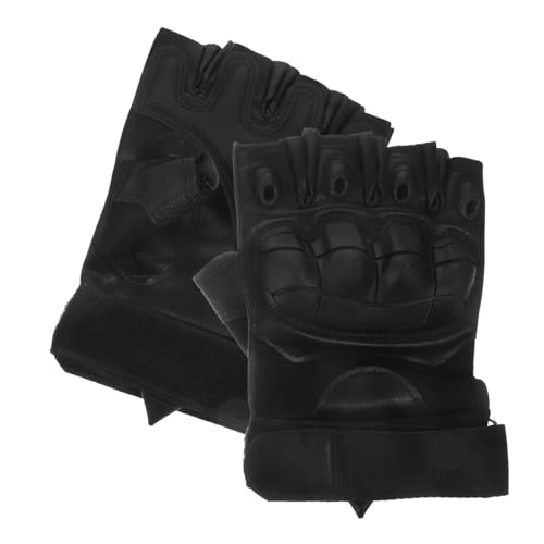 LRXIYODE Guantes De Dedo Completo Guantes para Hombres Guantes De Montar En Bicicleta Hombres Guantes ATV para Hombre Guantes De Bicicleta para Hombre Ciclismo Negro