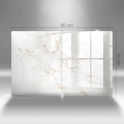 Plaque d'induction protection 2x40x52cm en effet marbre de pierre pour protéger votre cuisson