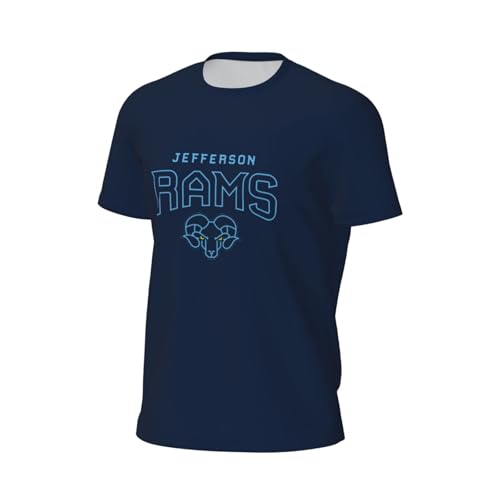 Thomas Jefferson University Men's Short-Sleeved Round Neck Mesh T-Shirt2