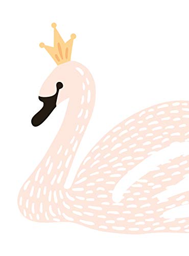 Swan Lake - Vinilo para pared reubicable rosa miniatura 3