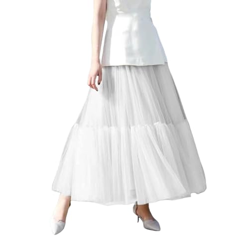 Jupe en tulle pour femmes style gothique vintage longue et plissée