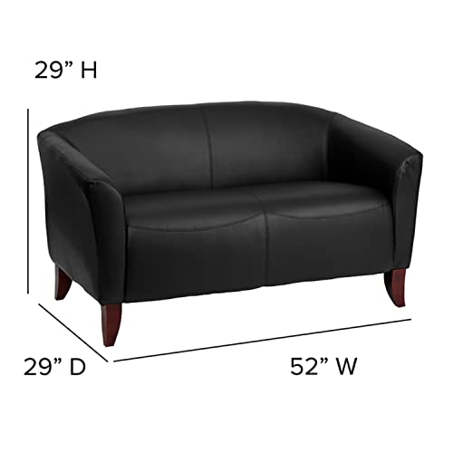 Flash Furniture Hercules Imperial Series Black Leathersoft Loveseat #TOP2
