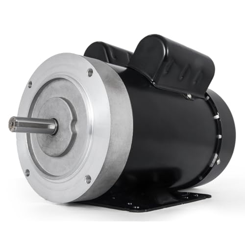 Mophorn 1.5HP Electric Motor, 3450rpm Reversible Single Phase 56C Frame Air Compressor Motor 5/8" Shaft Diameter Electric Compressor Motor for Agricultural Machinery General Equipment, 115/230VAC