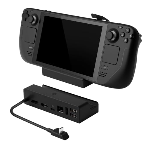 Docking Station for Steam Deck&Steam Deck OLED with Charger,7 in 1 Steam Deck Dock with 45W AC Adapter,HDMI,USB Port,Gigabit Ethernet,Steam Deck Charging Dock Stand (Docking Station Wtih Adapter) by Aubertaro - Image 2