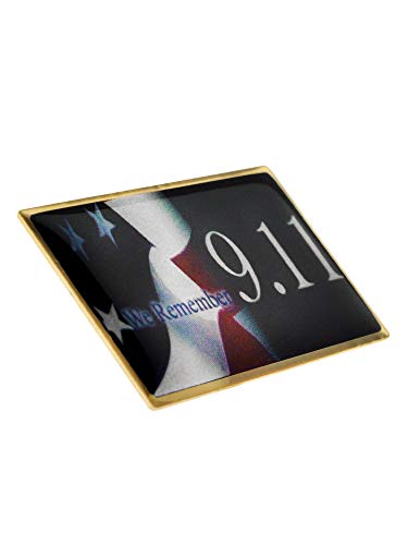 PinMart's 9/11 September 11th Patriotic Twin Towers Lapel Pin – 9/11 Memorabilia and Pentagon Remembrance – Commemorative Enamel Pins for Veterans, Events, Backpacks, Hats - Single or Bulk Packs2