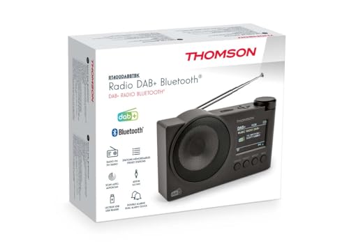 Radio numérique DAB+ Thomson avec 60 présélections et réveil Bluetooth - 4