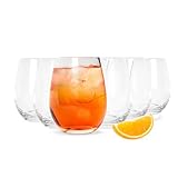 Sendez 6er Set Trinkgläser 570ml – Wassergläser, Saftgläser,...