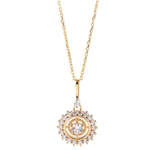 Collier fleur de soleil en zircon avec détails de haute précision pour femmes exigeantes