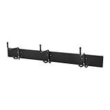 IKEA Pinnig 003.297.90 - Estante con 3 ganchos, color negro