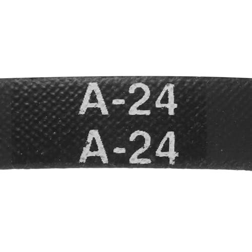 Image of uxcell 4pcs A24 or 4L260 Classic Wrapped Rubber V-Belt, 24 inch(610mm) Inside Circumference, A Profile V Belt