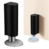KINDLUME Tope Puerta Magnético, Topes para Puertas, Tope Puertas Suelo, Tope Puerta Iman, Sin Taladro Acero Inoxidable Invisible, para Puertas Interiores Hogar, Oficina y Baño