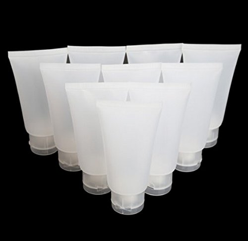DMtse 10PCS Dull Polish Empty Cosmetic Soft Tube Make Up Container Min (15ml10PCS)
