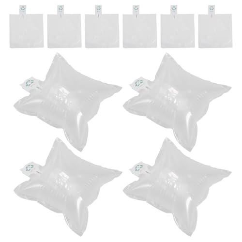 JEWEDECO 100pcs Inflatable Air Packaging Protector Bags 20x20cm Inflatable Bubbles for Shipping and Packing Shockproof Dunnage Bags for Industrial Packaging